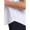 image:imageRBX Active Womens Mesh Workout Top Short Sleeve Crewneck Quick Drying Running TShirt with Breathable FabricTexture White