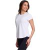 image:imageRBX Active Womens Mesh Workout Top Short Sleeve Crewneck Quick Drying Running TShirt with Breathable FabricTexture White