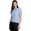 image:imageRBX Active Womens Mesh Workout Top Short Sleeve Crewneck Quick Drying Running TShirt with Breathable FabricTile Blue