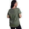 image:imageRBX Active Womens Workout Top with Mesh Panels Breathable Quick Drying Gym Running TShirt with Plus SizesBasil