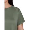 image:imageRBX Active Womens Workout Top with Mesh Panels Breathable Quick Drying Gym Running TShirt with Plus SizesBasil