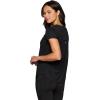 image:imageRBX Active Womens Workout Top with Mesh Panels Breathable Quick Drying Gym Running TShirt with Plus SizesBlack