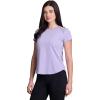 image:imageRBX Active Womens Workout Top with Mesh Panels Breathable Quick Drying Gym Running TShirt with Plus SizesJacaranda Purple