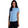 image:imageRBX Active Womens Workout Top with Mesh Panels Breathable Quick Drying Gym Running TShirt with Plus SizesLight Blue