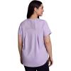 image:imageRBX Active Womens Workout Top with Mesh Panels Breathable Quick Drying Gym Running TShirt with Plus SizesPastel Lilac