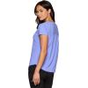 image:imageRBX Active Womens Workout Top with Mesh Panels Breathable Quick Drying Gym Running TShirt with Plus SizesPeriwinkle