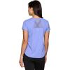 image:imageRBX Active Womens Workout Top with Mesh Panels Breathable Quick Drying Gym Running TShirt with Plus SizesPeriwinkle