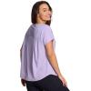 image:imageRBX Active Womens Workout Top with Mesh Panels Breathable Quick Drying Gym Running TShirt with Plus SizesPurple Thistle