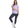 image:imageRBX Active Womens Workout Top with Mesh Panels Breathable Quick Drying Gym Running TShirt with Plus SizesPurple Thistle