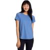 image:imageRBX Active Womens Workout Top with Mesh Panels Breathable Quick Drying Gym Running TShirt with Plus SizesRiverside Blue