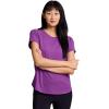 image:imageRBX Active Womens Workout Top with Mesh Panels Breathable Quick Drying Gym Running TShirt with Plus SizesViolet Purple