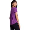 image:imageRBX Active Womens Workout Top with Mesh Panels Breathable Quick Drying Gym Running TShirt with Plus SizesViolet Purple