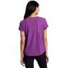 image:imageRBX Active Womens Workout Top with Mesh Panels Breathable Quick Drying Gym Running TShirt with Plus SizesViolet Purple