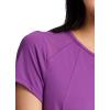 image:imageRBX Active Womens Workout Top with Mesh Panels Breathable Quick Drying Gym Running TShirt with Plus SizesViolet Purple