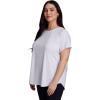 image:imageRBX Active Womens Workout Top with Mesh Panels Breathable Quick Drying Gym Running TShirt with Plus SizesWhite