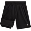 image:imageRBX Boys Athletic Shorts  2 Pack Basketball Shorts with Compression Liner amp Pockets Jersey Gym Running Boys Athletic ShortGrey Black
