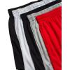 image:imageRBX Boys Athletic Shorts  5 Pack Breathable Performance Mesh Boys Basketball Shorts with Pockets Youth Kids Gym ActivewearGriffin Red Grey Black