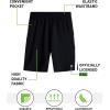 image:imageRBX Boys Athletic Shorts  Breathable Woven Boys Basketball Shorts with Pockets Lightweight Youth Kids Gym ActivewearBlack