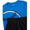 image:imageRBX Boys Athletic Shorts Set  2 Piece Performance Stretch Graphic TShirt and Active Gym Shorts Set for Boys Sizes 812Blue Baseball