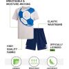 image:imageRBX Boys Athletic Shorts Set  2 Piece Performance Stretch Graphic TShirt and Active Gym Shorts Set for Boys Sizes 812Grey Soccer