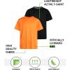 image:imageRBX Boys Tshirts  2 Pack Dry Fit Crewneck Short Sleeve Boys Athletic Shirts Kids Activewear Sports Sizes 416BlackOrange