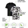 image:imageRBX Boys Tshirts  2 Pack Dry Fit Crewneck Short Sleeve Boys Athletic Shirts Kids Activewear Sports Sizes 416Grey Camo