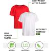 image:imageRBX Boys Tshirts  2 Pack Dry Fit Crewneck Short Sleeve Boys Athletic Shirts Kids Activewear Sports Sizes 416RedWhite