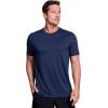 image:imageRBX Mens Workout TShirt Breathable Lightweight Stretch Jersey Moisture Wicking Quick Dry Running Training TopJacquard Grid Navy