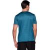 image:imageRBX Mens Workout TShirt Breathable Lightweight Stretch Jersey Moisture Wicking Quick Dry Running Training TopTeal Jacquard Heather
