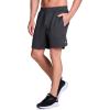 image:imageRBX Mens Woven Gym Shorts 7 Quick Drying Running Shorts with Pockets Athletic Fit XDri Moisture Wicking Training ShortsJacquard Charcoal