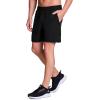image:imageRBX Mens Woven Gym Shorts 7 Quick Drying Running Shorts with Pockets Athletic Fit XDri Moisture Wicking Training ShortsJet Black