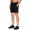 image:imageRBX Mens Woven Gym Shorts 7 Quick Drying Running Shorts with Pockets Athletic Fit XDri Moisture Wicking Training ShortsLaser Cut Black