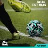 image:imageRBX Size 5 Soccer Ball Durable 32 MachineStitched Panel Construction Superior Air Retention All Weather Design High Contrast GraphicsMintBlack