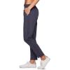 image:imageRBX Womens Ankle Pant Quick Drying Lightweight Stretch Woven FlatFront Straight Leg PantsRibbed Side Blue Smoke
