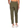 image:imageRBX Womens Ankle Pant Quick Drying Lightweight Stretch Woven FlatFront Straight Leg PantsRibbed Side Olive