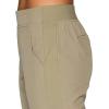 image:imageRBX Womens Ankle Pant Quick Drying Lightweight Stretch Woven FlatFront Straight Leg PantsRibbed Side Sage
