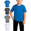 image:imageRBX Active Boys Shirts  4 Pack Athletic Short Sleeve TShirt  Comfortable Boys Activewear Tops for Youth Sizes 820GreyDirect Blue