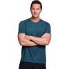 image:imageRBX Active Mens Athletic Performance Workout Gym Running Short Sleeve Crewneck TShirtShadow Stripe Dark Teal