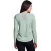 image:imageRBX Active Womens Long Sleeve Ventilated Mesh Lightweight Running Workout Crewneck TShirtSea Glass