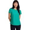 image:imageRBX Active Womens Workout Top with Mesh Panels Breathable Quick Drying Gym Running TShirt with Plus SizesPorcelain Teal Green
