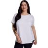 image:imageRBX Active Womens Workout Top with Mesh Panels Breathable Quick Drying Gym Running TShirt with Plus SizesWhite