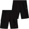 image:imageRBX Boys Active Shorts  2 Pack Breathable Performance Fleece Athletic Shorts with Functional Pockets Sizes 816BlackBlack