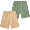 image:imageRBX Boys Active Shorts  2 Pack Breathable Performance Fleece Athletic Shorts with Functional Pockets Sizes 816Green Bay Doeskin