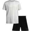 image:imageRBX Boys Athletic Shorts Set  2 Piece Active Short Sleeve Shirt and Woven Performance Running Tech Shorts for Boys 412LunarMoon Night