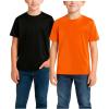 image:imageRBX Boys Tshirts  2 Pack Dry Fit Crewneck Short Sleeve Boys Athletic Shirts Kids Activewear Sports Sizes 416BlackOrange