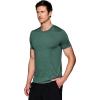 image:imageRBX Mens Workout TShirt Breathable Lightweight Stretch Jersey Moisture Wicking Quick Dry Running Training TopSpace Dye Jasper Green