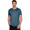 image:imageRBX Mens Workout TShirt Breathable Lightweight Stretch Jersey Moisture Wicking Quick Dry Running Training TopStripe Dark Teal