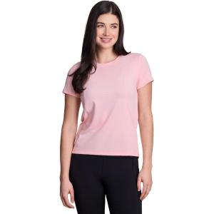 image:imageRBX Active Womens Mesh Workout Top Short Sleeve Crewneck Quick Drying Running TShirt with Breathable FabricCreamsicle