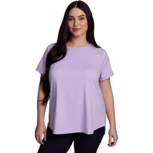 image:imageRBX Active Womens Workout Top with Mesh Panels Breathable Quick Drying Gym Running TShirt with Plus SizesPastel Lilac