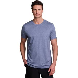 image:imageRBX Mens Workout TShirt Breathable Lightweight Stretch Jersey Moisture Wicking Quick Dry Running Training TopJacquard Navy